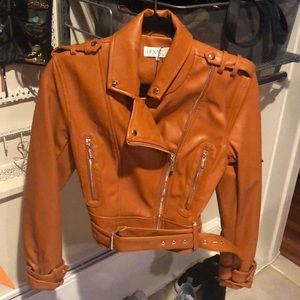 House of cb faux leather jacket